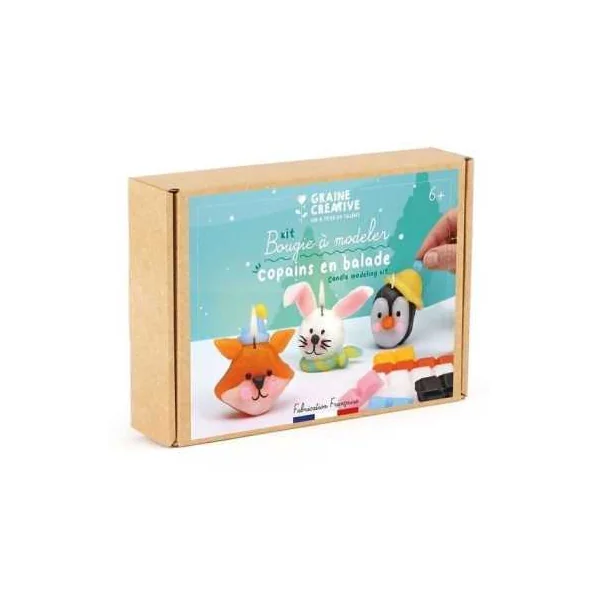 Kit Bougies à Modeler Les Copains en Balade | Graine Créative 6 ans