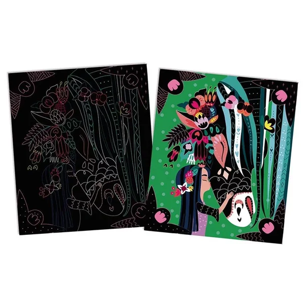 Kit Créatif Scratch Art Chevaux Et Licornes - Janod