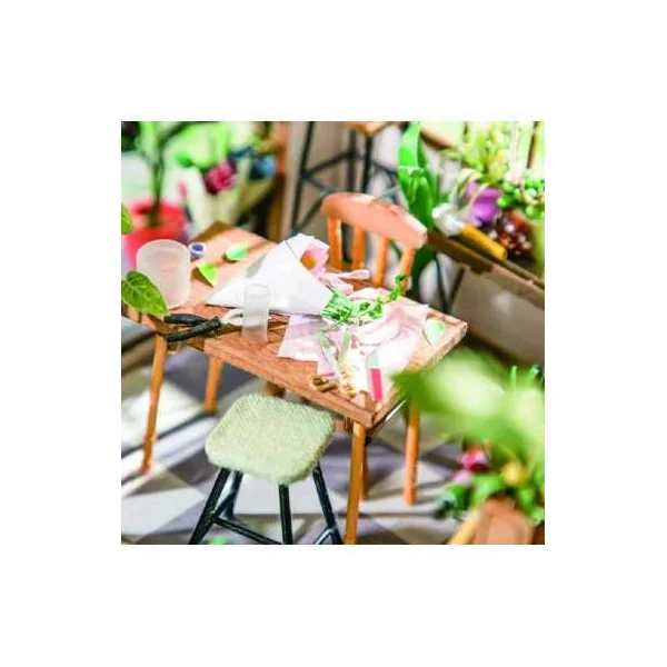 Kit DIY Miniature Emily's Flower Shop Rolife | Maquette Bois & LED