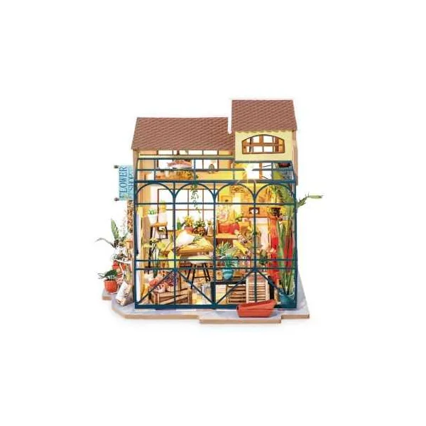 Kit DIY Miniature Emily's Flower Shop Rolife | Maquette Bois & LED