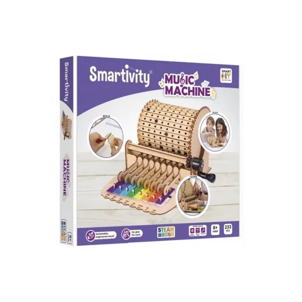 Kit STEAM Boîte à Musique Smartivity | Puzzle 3D à construire 8 ans+