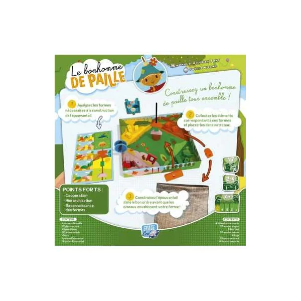 Le bonhomme de paille - Jeu Space Cow - Jeu de société enfant coopératif