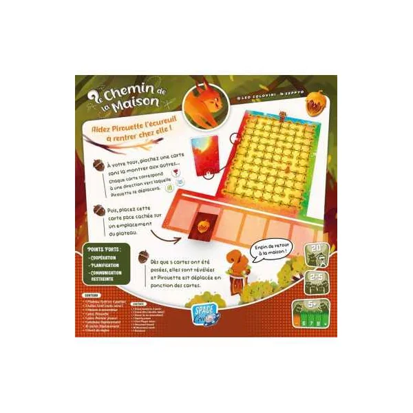Le chemin de la maison - Space Cow - Jeu de société enfant