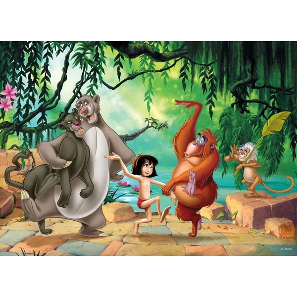 LE LIVRE DE LA JUNGLE - PUZZLE 35 PIECES 2 EN 1