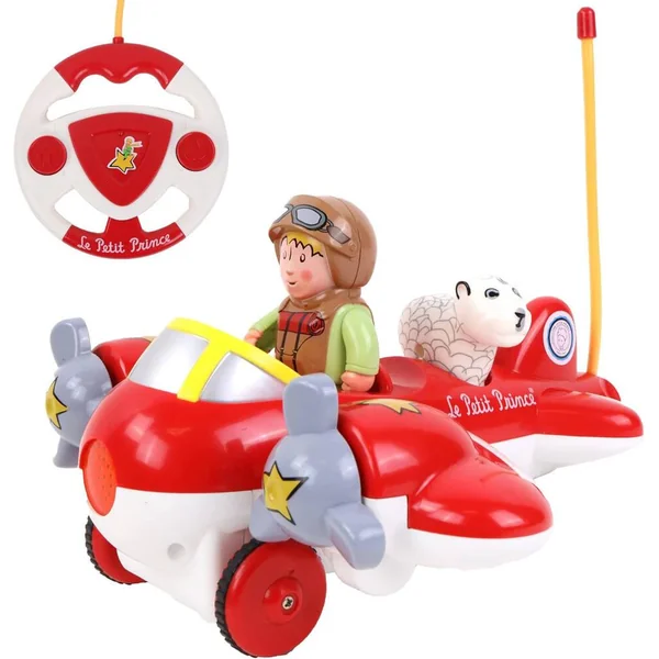 LE PETIT PRINCE - BABY CHALLENGE - AVION TELECOMMANDEE - ROUGE - SONORE ET LUMINEUX