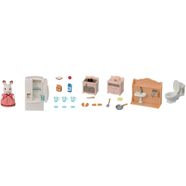 LE SET D'AMEUBLEMENT COSY COTTAGE ET MAMAN - SYLVANIAN SET BOUTIQUES