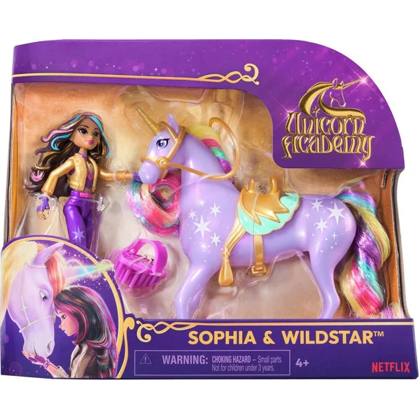 L'ECOLE DES LICORNES - COFFRET LICORNE WILDSTAR ET POUPEE SOPHIA