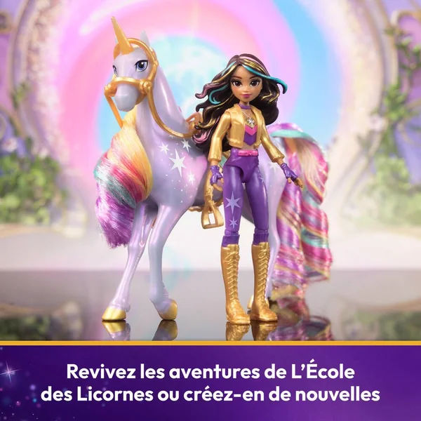 L'ECOLE DES LICORNES - COFFRET LICORNE WILDSTAR ET POUPEE SOPHIA