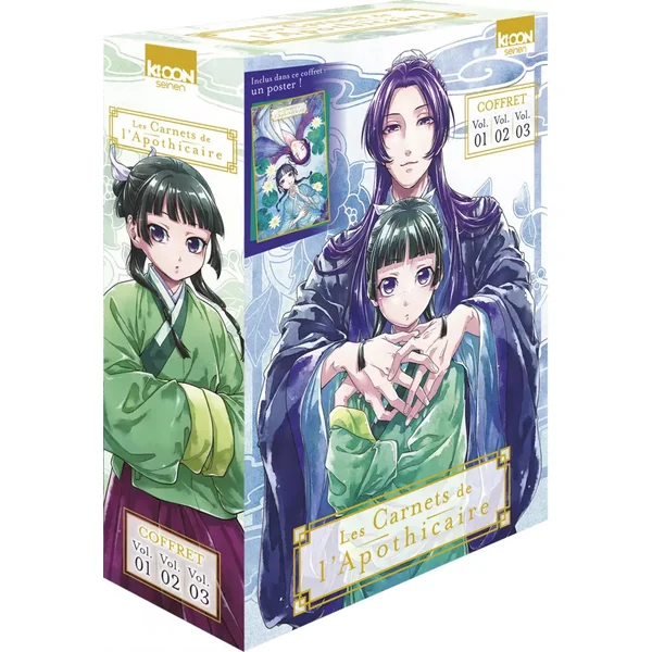 Les Carnets de l'Apothicaire - Coffret 4 Tomes 1 à 3 + Poster