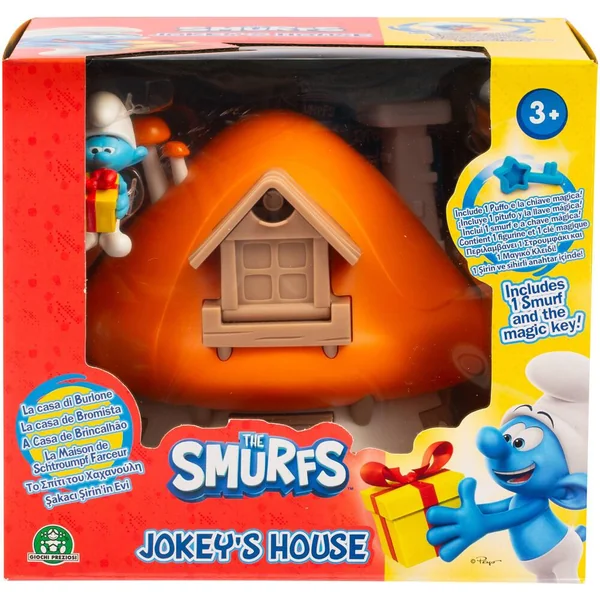 LES SCHTROUMPFS - MAISON MAGIQUE AVEC CLE 1 FIGURINE ET DES ACCESSOIRES - STCHTROUMPFS FARCEUR