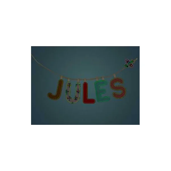 Lettre A rose phosphorescente - Lilliputiens - Décoration chambre