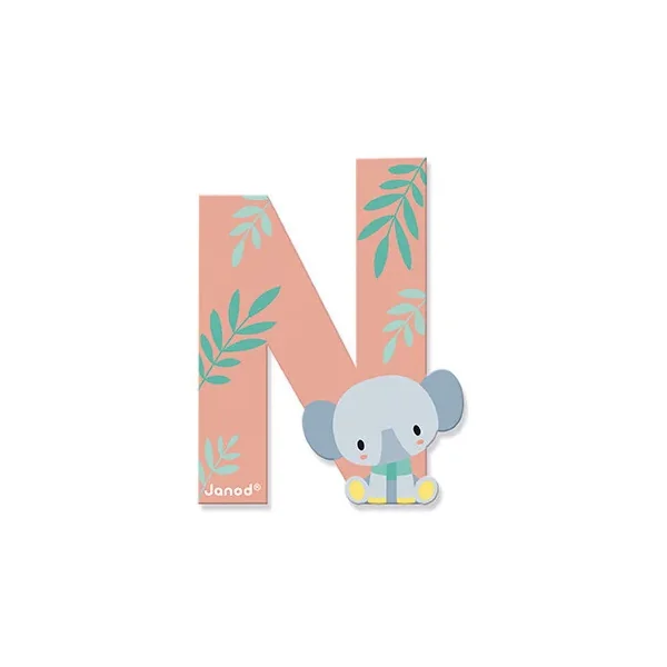 Lettre N en bois Pure - Janod - Décoration chambre d'enfant