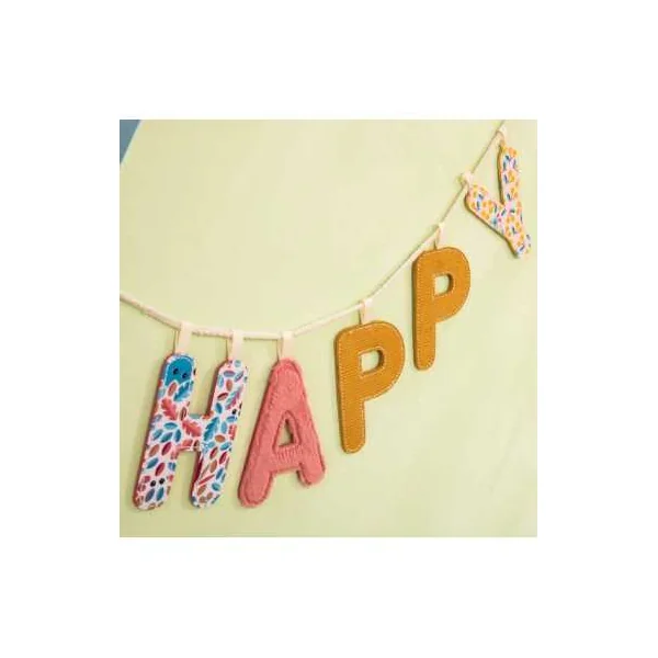 Lettre N rouge phosphorescente - Lilliputiens - Décoration chambre