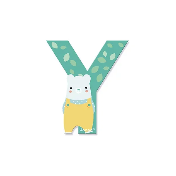 Lettre Y en bois Pure - Janod - Décoration chambre d'enfant