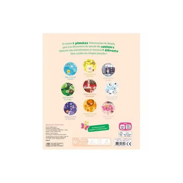 Livre Cherche et trouve des tout-petits Les couleurs - Auzou