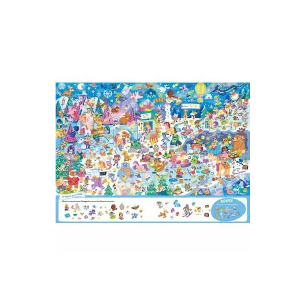 Livre Cherche et trouve géant Au royaume des licornes - Auzou