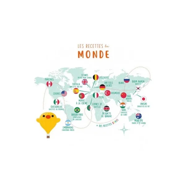Livre de Cuisine Monde Chefclub Kids - Recettes Enfant dès 4 ans