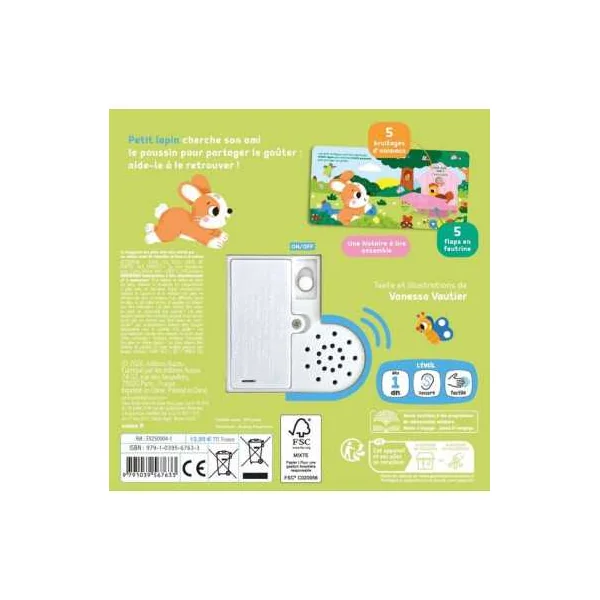 Livre sonore 1 2 3 qui est là ? Pâques - Auzou