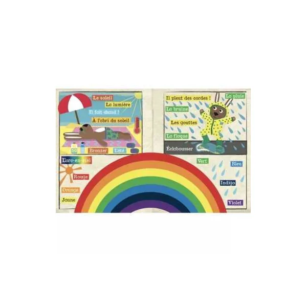 Livre Tissu Crinkly Météo | Mon Petit Journal d'Éveil dès 0 mois