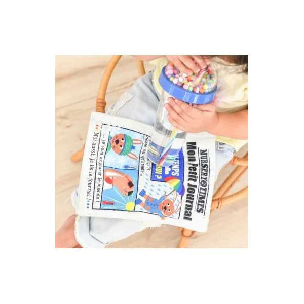 Livre Tissu Crinkly Météo | Mon Petit Journal d'Éveil dès 0 mois