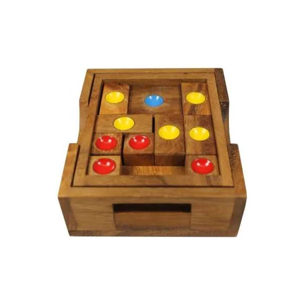 L'ne Rouge - Atelier Mikado - Casse-tête en bois à glissement de pièces