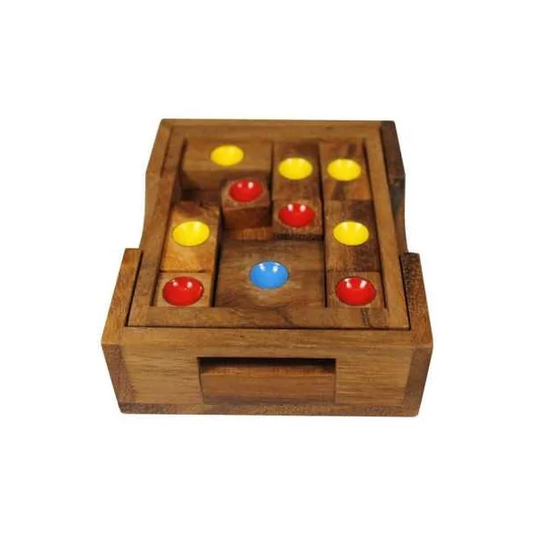 L'ne Rouge - Atelier Mikado - Casse-tête en bois à glissement de pièces