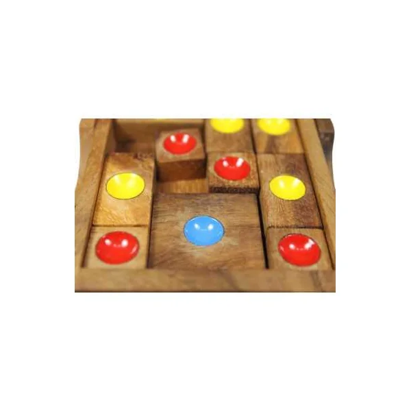 L'ne Rouge - Atelier Mikado - Casse-tête en bois à glissement de pièces