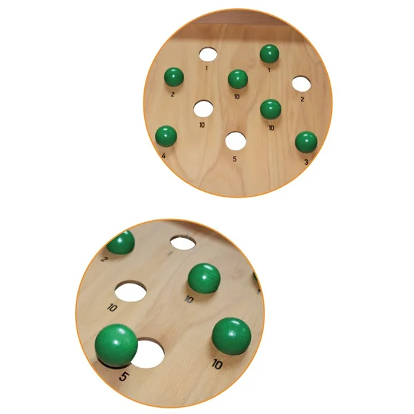 Lot de 10 Boules vertes avec sac en tissu - Billard Japonais XL