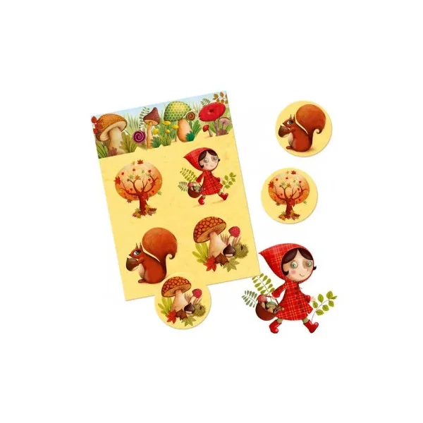 Loto des 4 saisons 16 pièces - jeu éducatif enfant - Djeco - LaPouleAPois.fr