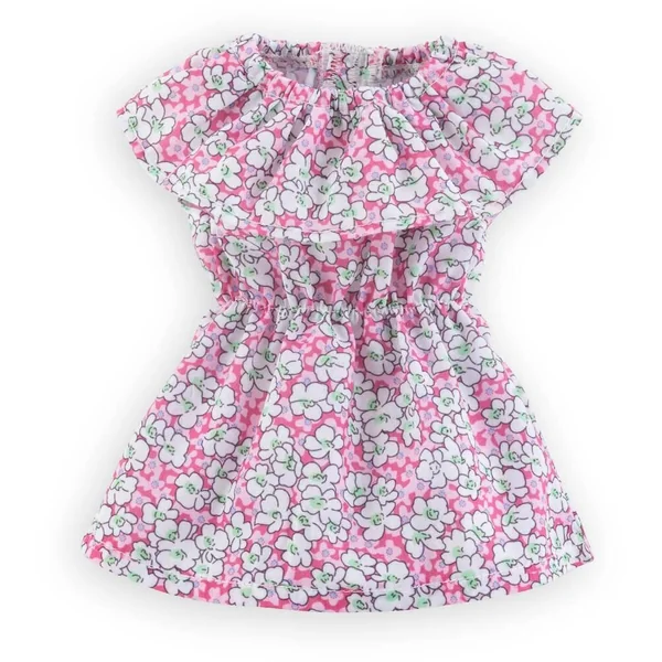 MA COROLLE - ROBE FLEURIE ROSE - VETEMENT POUR POUPEE - COROLLE VETEMENTS