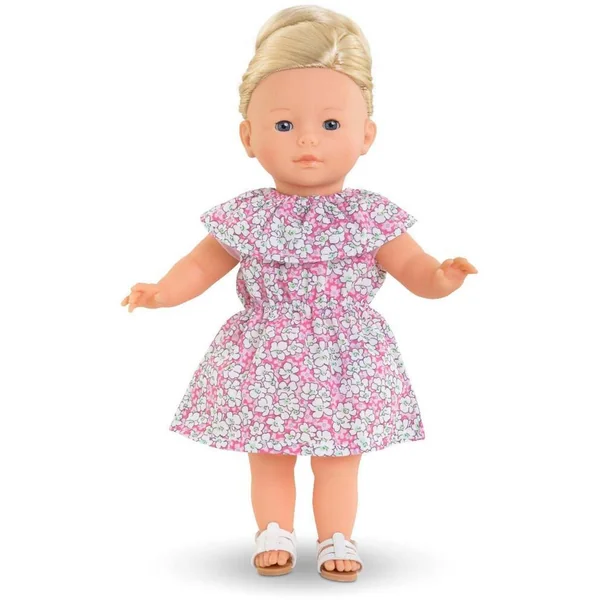 MA COROLLE - ROBE FLEURIE ROSE - VETEMENT POUR POUPEE - COROLLE VETEMENTS