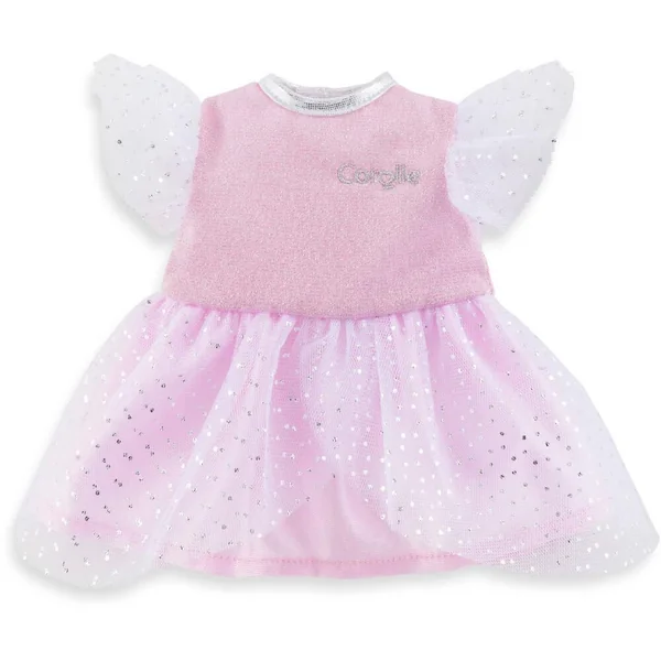 MA COROLLE - ROBE ROSE A PAILLETTES - VETEMENT POUR POUPEE - COROLLE VETEMENTS
