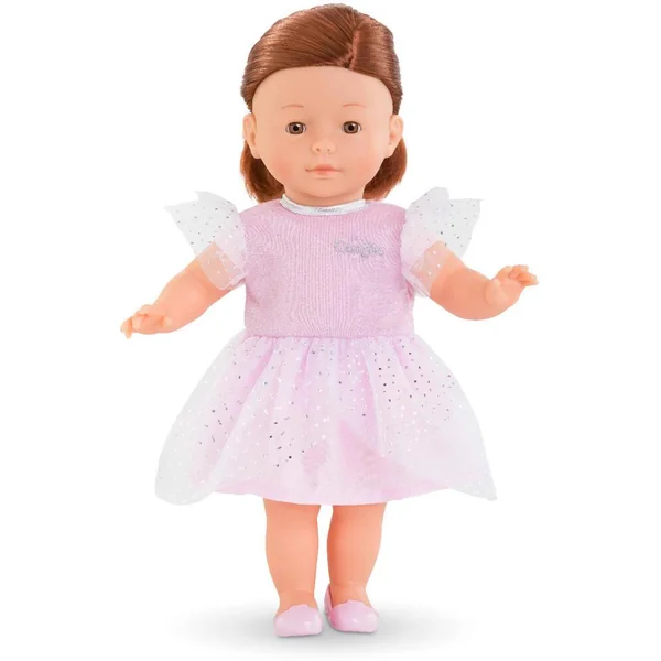 MA COROLLE - ROBE ROSE A PAILLETTES - VETEMENT POUR POUPEE - COROLLE VETEMENTS