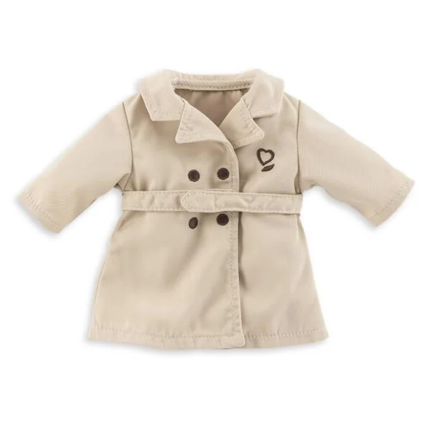 MA COROLLE - TRENCH BEIGE - VETEMENT POUR POUPEE - COROLLE VETERMENTS
