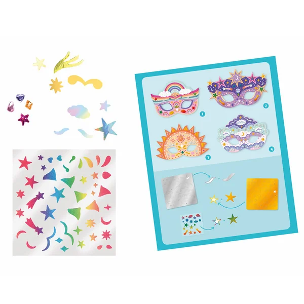 Ma pochette d'artiste : Masques à décorer Célestes - Auzou