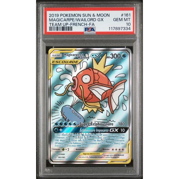 Magicarpe et Wailord GX Alternative 161/181 SL Duo de Choc – PSA 10