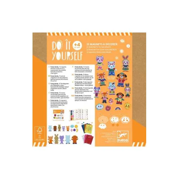 Magnets à décorer Funky Family - Do It Yourself - Djeco