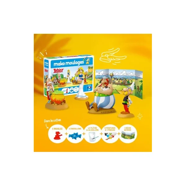 Mako Moulages Astérix et Obélix | Coffret 4 Figurines dès 5 ans