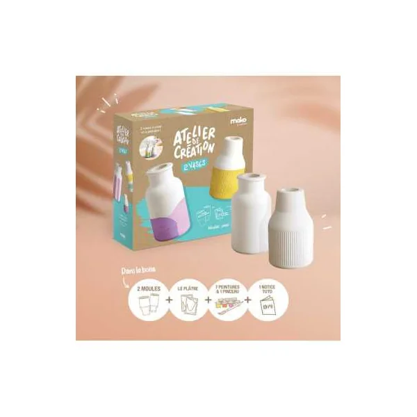 Mako Moulages Atelier Les Vases | Kit Créatif Déco dès 8 ans