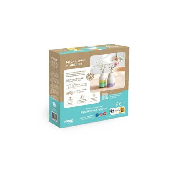 Mako Moulages Atelier Les Vases | Kit Créatif Déco dès 8 ans