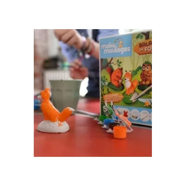 Mako Moulages Balade en Forêt | Coffret 3 Animaux à Créer dès 5 ans