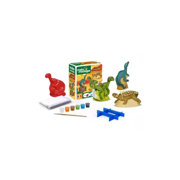 Mako Moulages Dinosaures | Coffret 3 Moules à Peindre dès 5 ans