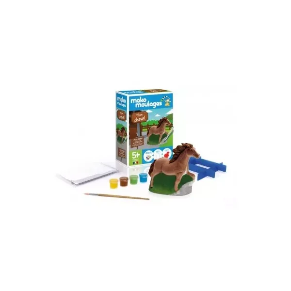 Mako Moulages Mon Cheval | Kit Créatif Figurine Plâtre dès 5 ans