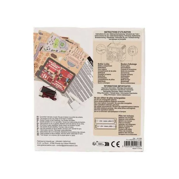 Maquette 3D TV Londres - Graine Créative - DIY créatif - Dès 8 ans