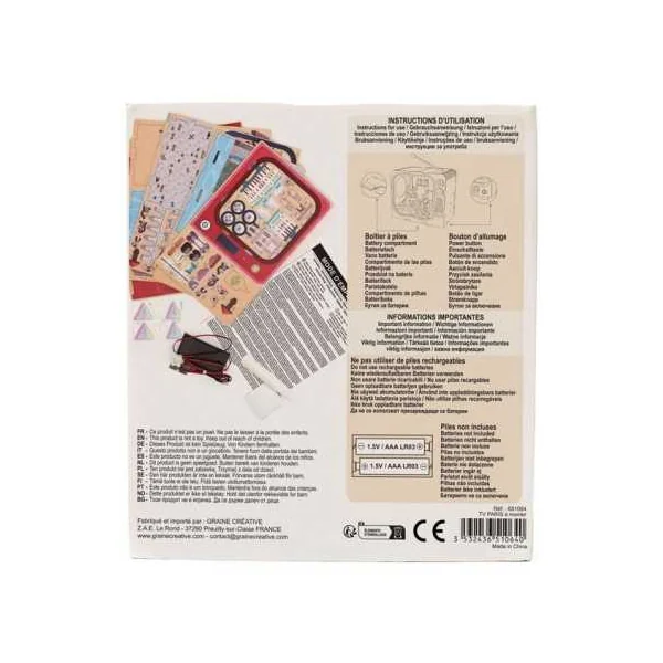 Maquette 3D TV Paris - Graine Créative - DIY créatif - Dès 8 ans