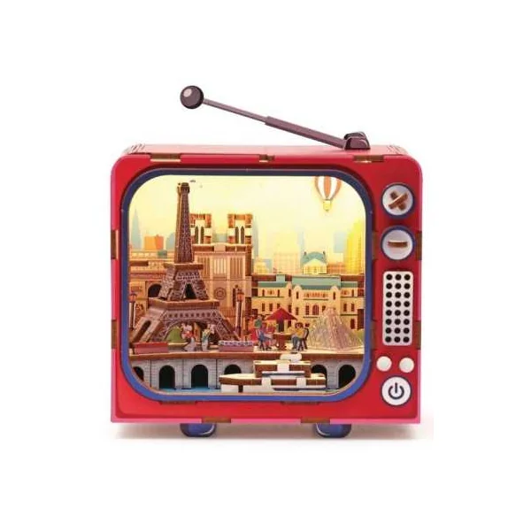 Maquette 3D TV Paris - Graine Créative - DIY créatif - Dès 8 ans