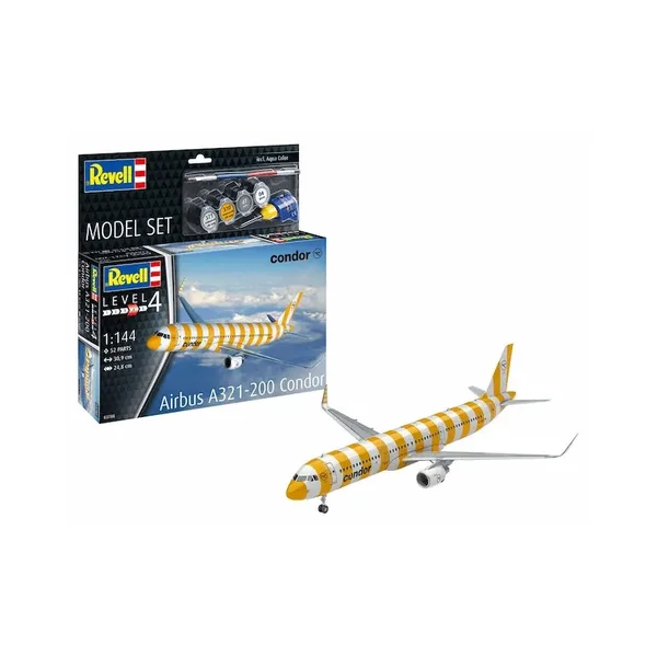 Maquette Avion AIRBUS A321-200 Condor Level 4 échelle 1:144 - Revell