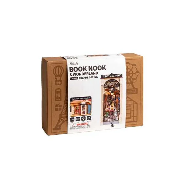 Maquette Book Nook Arcade Dating Rolife | Puzzle 3D Bois 14 ans+