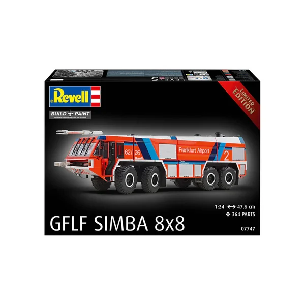 Maquette Camion de Pompier GFLF Simba 8x8 Echelle 1:24 Level 5 - Revell
