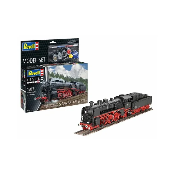 Maquette Express Loco S3/6 BR 18(5) with Tender Level 5 échelle 1:87 - Revell